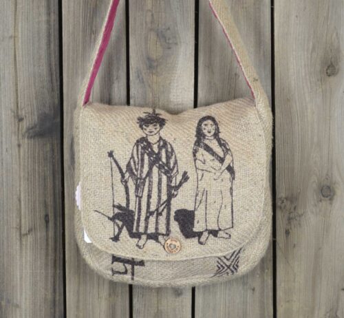 Umhängetasche aus Kaffeesäcken